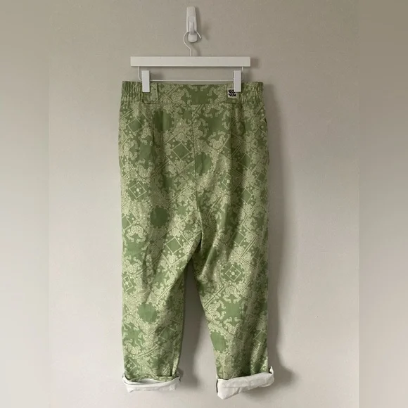 NWOT Lucy & Yak Green Paisley Trousers (W34/R) - Picture 2 of 9
